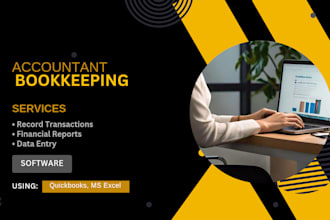 do financial reporting,cashflow,bookkeeping, accounting work in quickbooks,excel