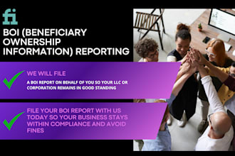 file a beneficiary ownership information report on behalf of you