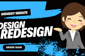 develop godaddy website design or redesign using godaddy builder