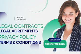 be your contract lawyer for UK legal contract writing, terms and conditions