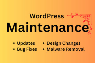 maintain, manage, update your wordpress website