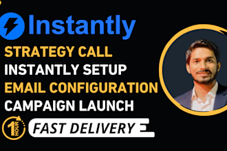 manage and setup instantly ai email warm up and cold email outreach