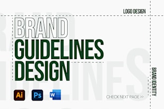 design a customized brand logo and guidelines book for you