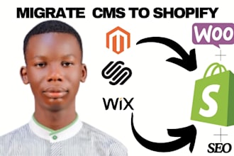do migration from magento, bigcommerce, woocommerce, weebly, ecwid to shopify