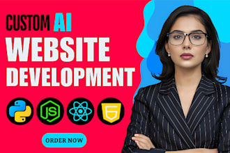build ai website, business software, website development as full stack developer