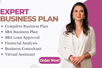 prepare financial projections, business plan and forecasts