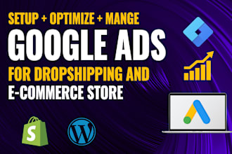 run high converting google ads for shopify dropshipping or ecommerce store