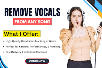 remove vocals and make high quality instrumentals from any song