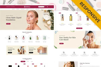 build luxury cosmetic shopify store skincare store skincare website beauty store