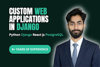 create a django website with react frontend