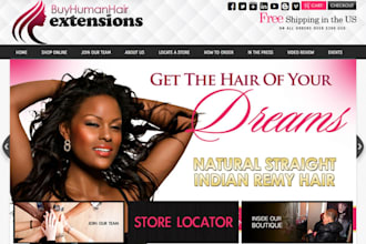 design luxury shopify hair extension website hair extension shopify wig store