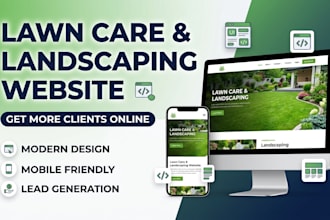 design lawn care, landscaping, and snow removal website