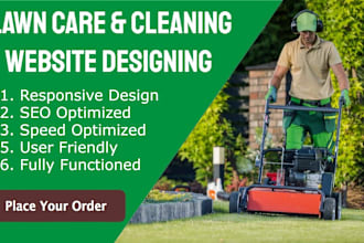 design lawn care and cleaning services website