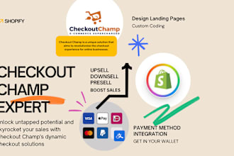 integrate checkout champ funnel with shopify, woocommerce