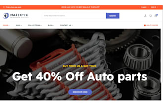 build auto part shopify website automobile shopify store auto part shopify store