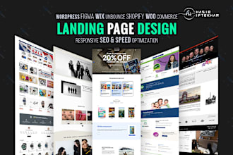 build landing page for shopify, wix, unbounce or wordpress
