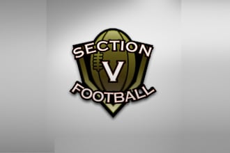 design varsity football league logo