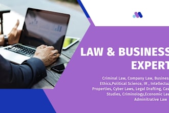 write criminal law, company law, business and ethics essays