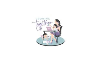 design super mums balancing work life logo