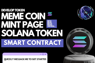 deploy token, meme coin listing, solidity solana smart contract audit, mint page
