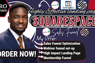 integrate squarespace website with mailerlite, zapier, wix landing page