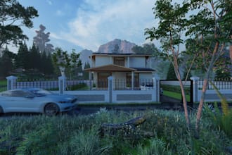 do modelling and exterior rendering