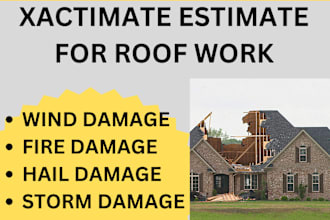 do xactimate estimates of roof work for insurance claim