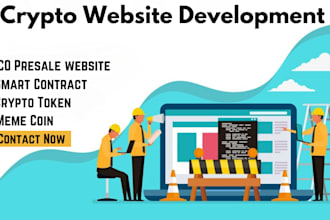 develop ico presale, crypto token, meme coin website