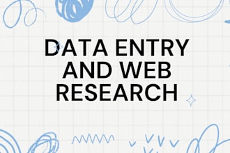 do data entry in low price and data entry web research