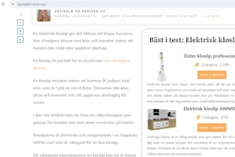 write content in swedish