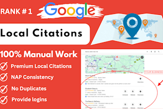 rank your business with 350 local citations and directory submissions