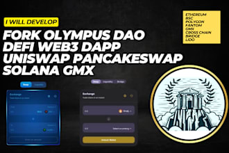 fork uniswap v2 v3, pancake swap, camelot, gmx, olympus dao, lido, compound