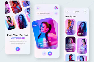develop dating app, tinder clone app, social media app, chat app, video chat app