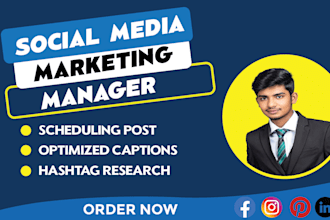 be your social media marketing manager and content creator