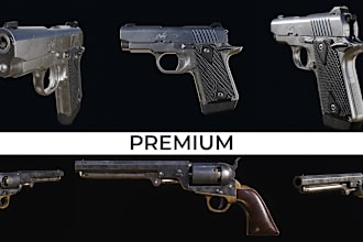 create 3d models of small weapons