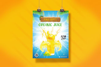 design eye catching posters for your product