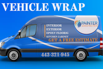 design professional car wrap design, van wrap design, any vehicle wrap design