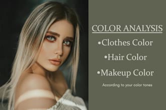 do premium color analysis, clothes color, hair color and makeup