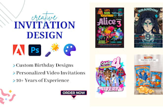 design stunning printables, birthday invitations, and party flyers using