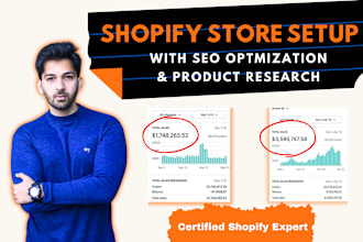 create a dropshipping shopify store with ecom website SEO