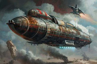 draw scifi vehicle design and spaceship concept art