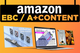 create amazon a plus content, amazon ebc design and amazon listing images