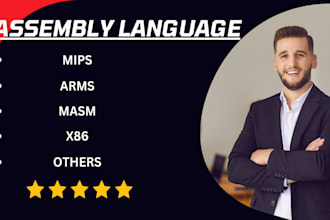 do x86 mips,arms,masm all type of assembly language projects