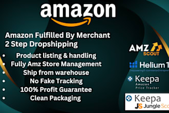do amazon fbm 2 step dropshipping and full store management safely
