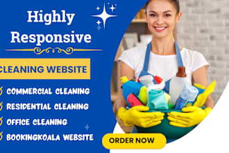 build cleaning service website, house cleaning, launch 27, booking koala website
