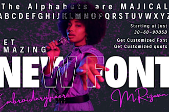 make a custom font to use for your projects and websites