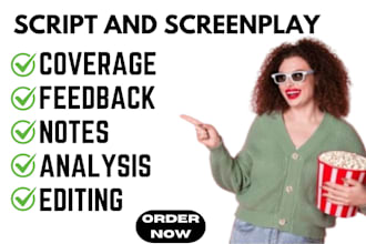 write your screenplay coverage script notes screenplay feedback and analysis