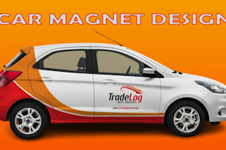 create van or car magnets, vehicle sign