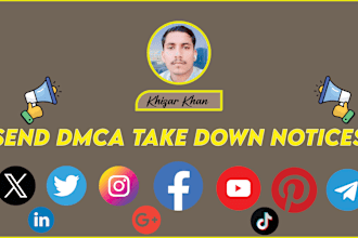 send dmca takedown notices to removenillegall,leaked,defaming content