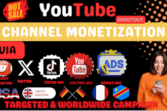 shoutout USA youtube promotion viral video channel monetization